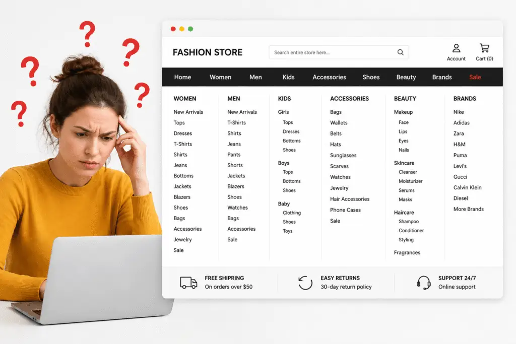 poor navigation that confuses buyers (1)